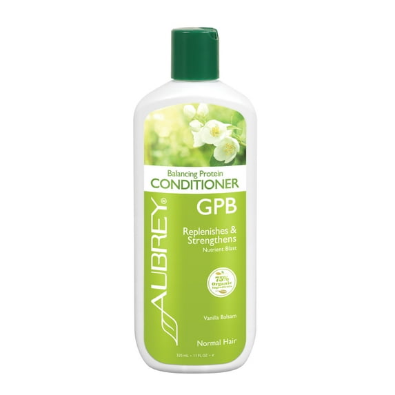 Aubrey GPB Balancing Protein Conditioner | Replenishes, Strengthens & Nourishes Damaged Hair | Aloe & Shea Butter | 75% Organic Ingredients