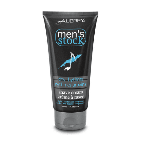 Aubrey Organics: Men's Stock City Rhythms Shave Cream, 6 oz