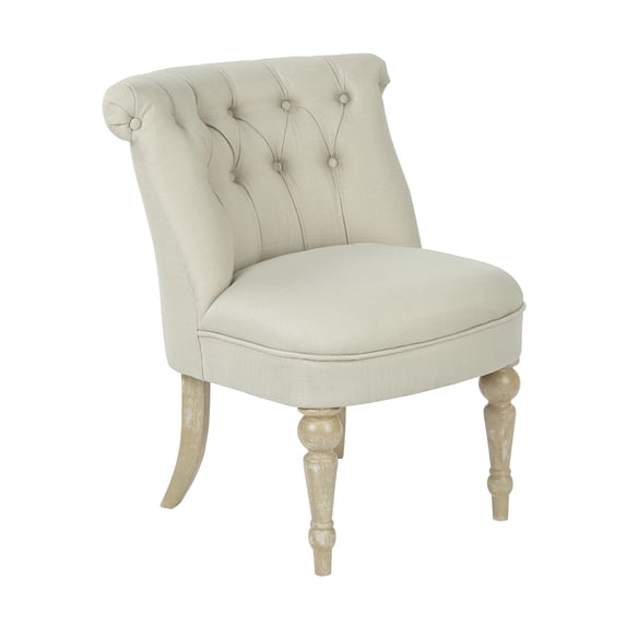 Aubrey Tufted Side Chair-Color:Rice Paper