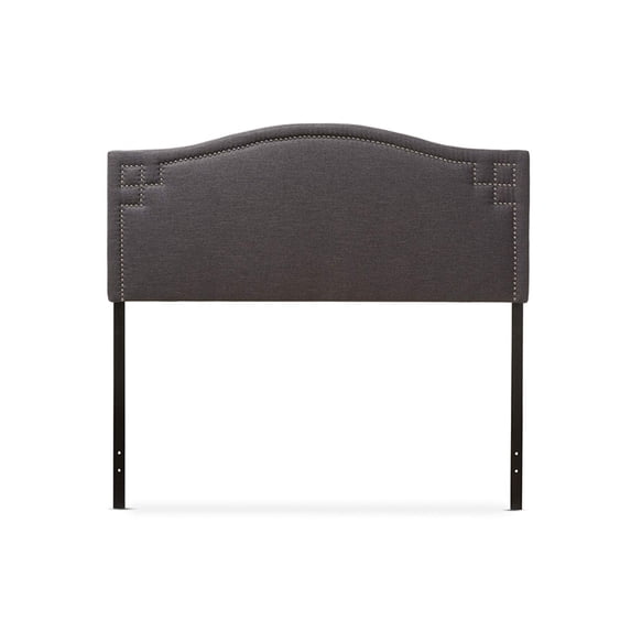 Aubrey Upholstered Queen Headboard in Dark Gray