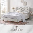thumbnail image 1 of Aubriana Linen Platform Bed King Size, Cream White, 1 of 13