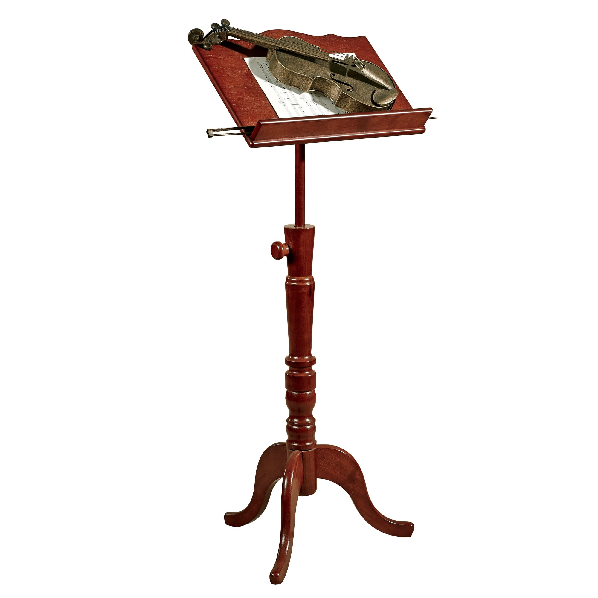 Aubrie Music Stand Adjustable Classic Cherry One Size