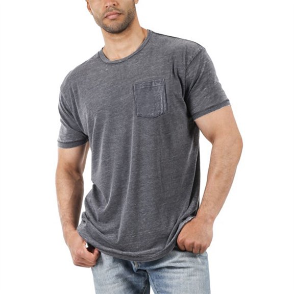 Auburet Men's Short Sleeve Soft T-Shirt Casual Crew Neck Tee Tops Pocket Shirt