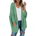 thumbnail image 1 of Auburet Women's Chunky Popcorn Cardigan Oversized Open Front Batwing Long Sleeve Fuzzy Knit Sweaters, 1 of 4