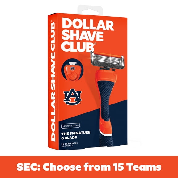 Dollar Shave Club Auburn 6-Blade Razor Starter Set