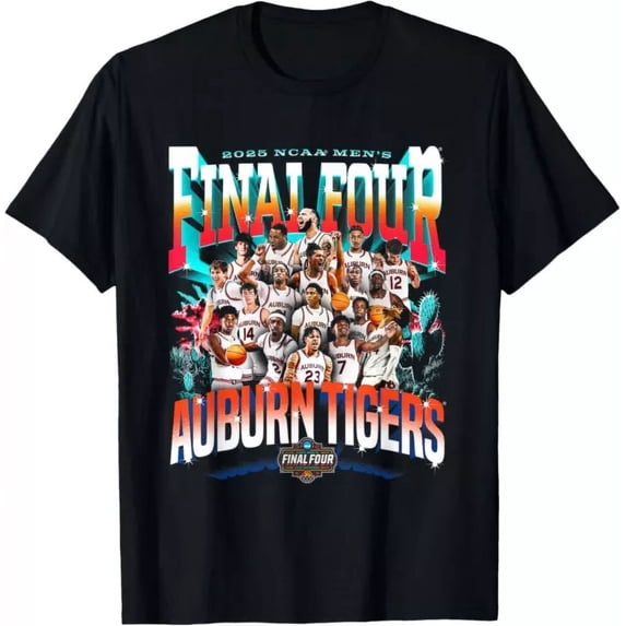Auburn Final Four 2025 Men'S Basketball Nil T-Shirt Unisex S-5XL Hot Trending Shirt, Vintage Birthday Gift
