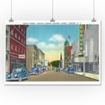 thumbnail image 1 of Auburn, New York - South Street View of Genesee Street (24x36 Giclee Gallery Print, Wall Decor Travel Poster), 1 of 1