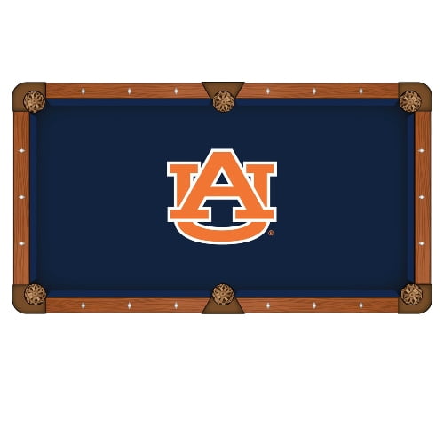 NCAA 9' Pool Table Cloth by Holland Bar Stool - Auburn Tigers