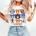 thumbnail image 1 of Auburn T!gers, College, Football, Women and Men, Cool, Aesthetic T, Street Wear, Gift for Her, Gift for Him, Gift for Fan Unisex Comfort Tee T Shirt, Color: White, Size: S, 1 of 6