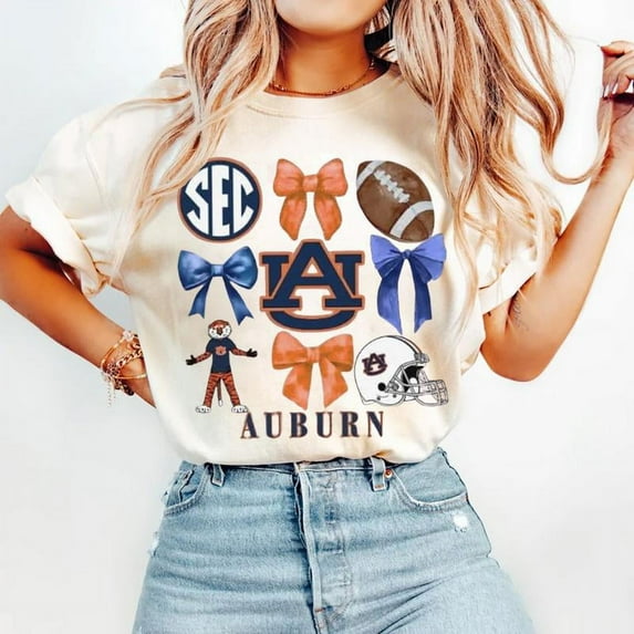 Auburn T!gers, College, Football, Women and Men, Cool, Aesthetic T, Street Wear, Gift for Her, Gift for Him, Gift for Fan Unisex Comfort Tee T Shirt, Color: White, Size: S