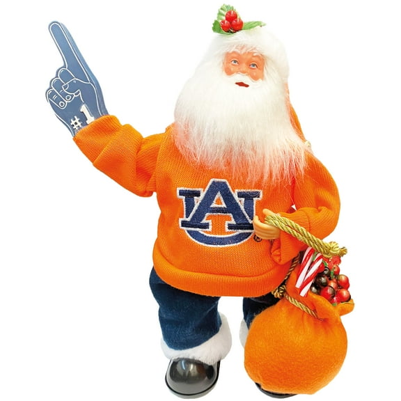 Auburn Tigers 12" Animated Musical Santa