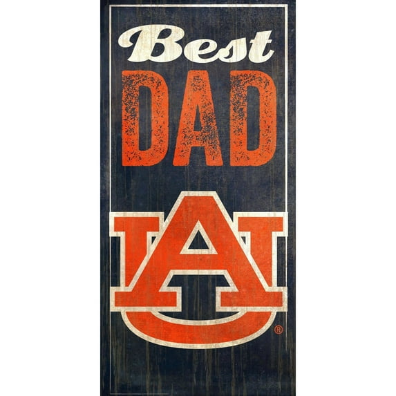 Auburn Tigers 6'' x 12'' Best Dad Sign