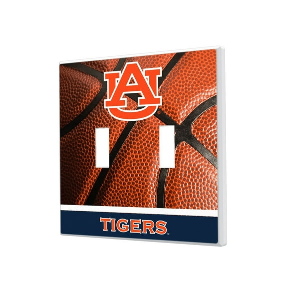 Auburn Tigers Basketball Design Double Toggle Light Switch Plate