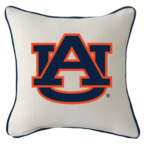 Auburn Tigers Logo Square Piped Pillow