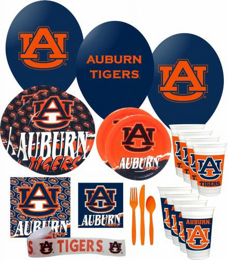Auburn Tigers Party Supplies Pack 3