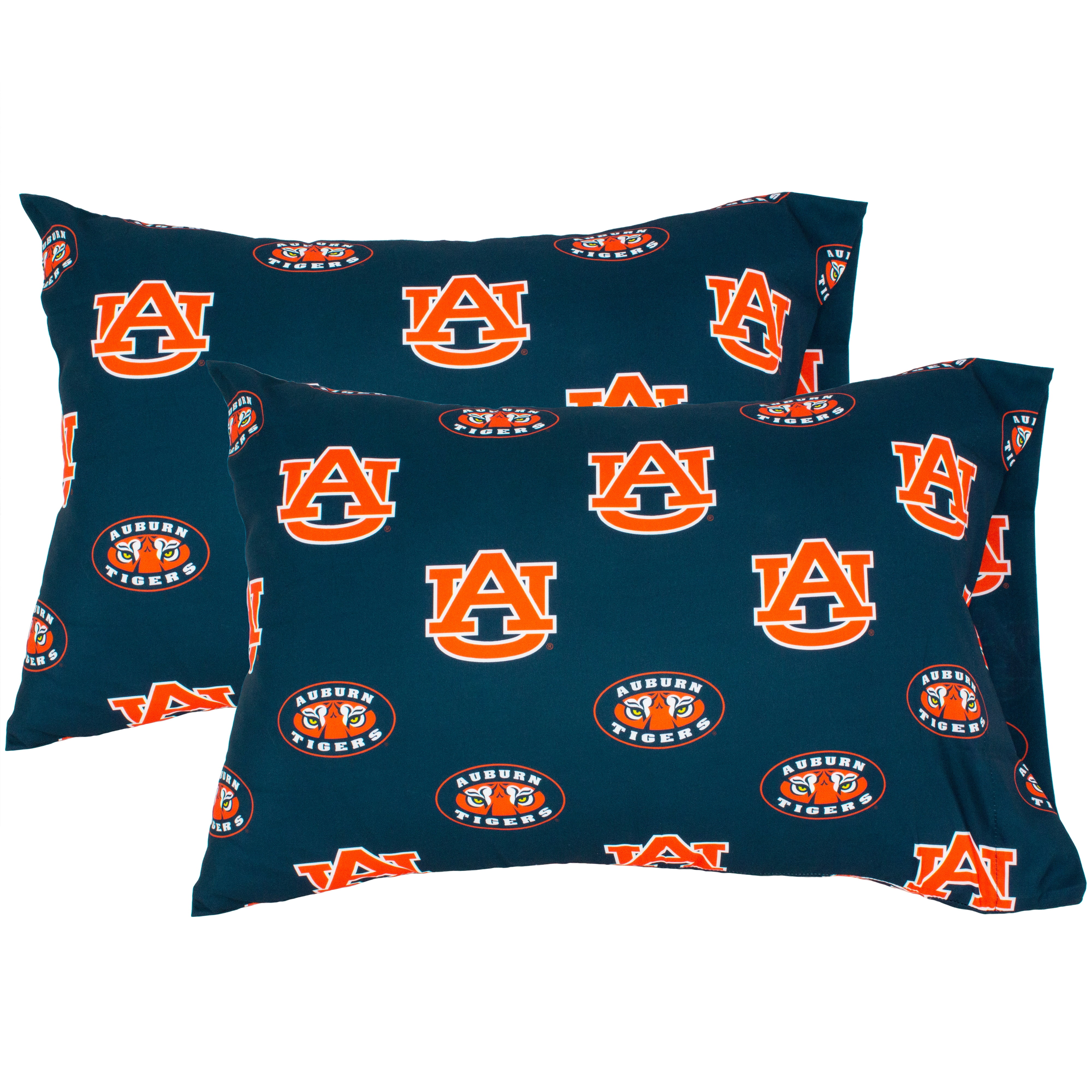 Auburn Tigers Pillowcase Pair, Standard, 20" x 30" (2 Standard Pillowcases)