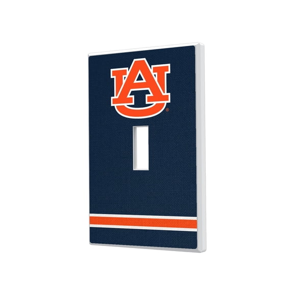 Auburn Tigers Stripe Design Single Toggle Light Switch Plate