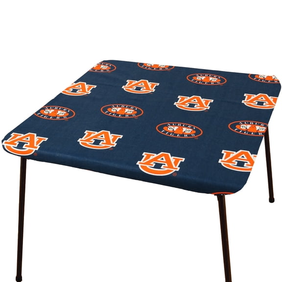 Auburn Tigers Tailgate Fitted Tablecloth, 33" x 33", Card Table 33" x 33", Card Table