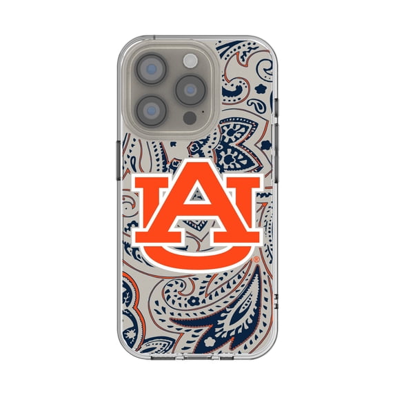 Auburn Tigers iPhone Paisley Design Clear Case