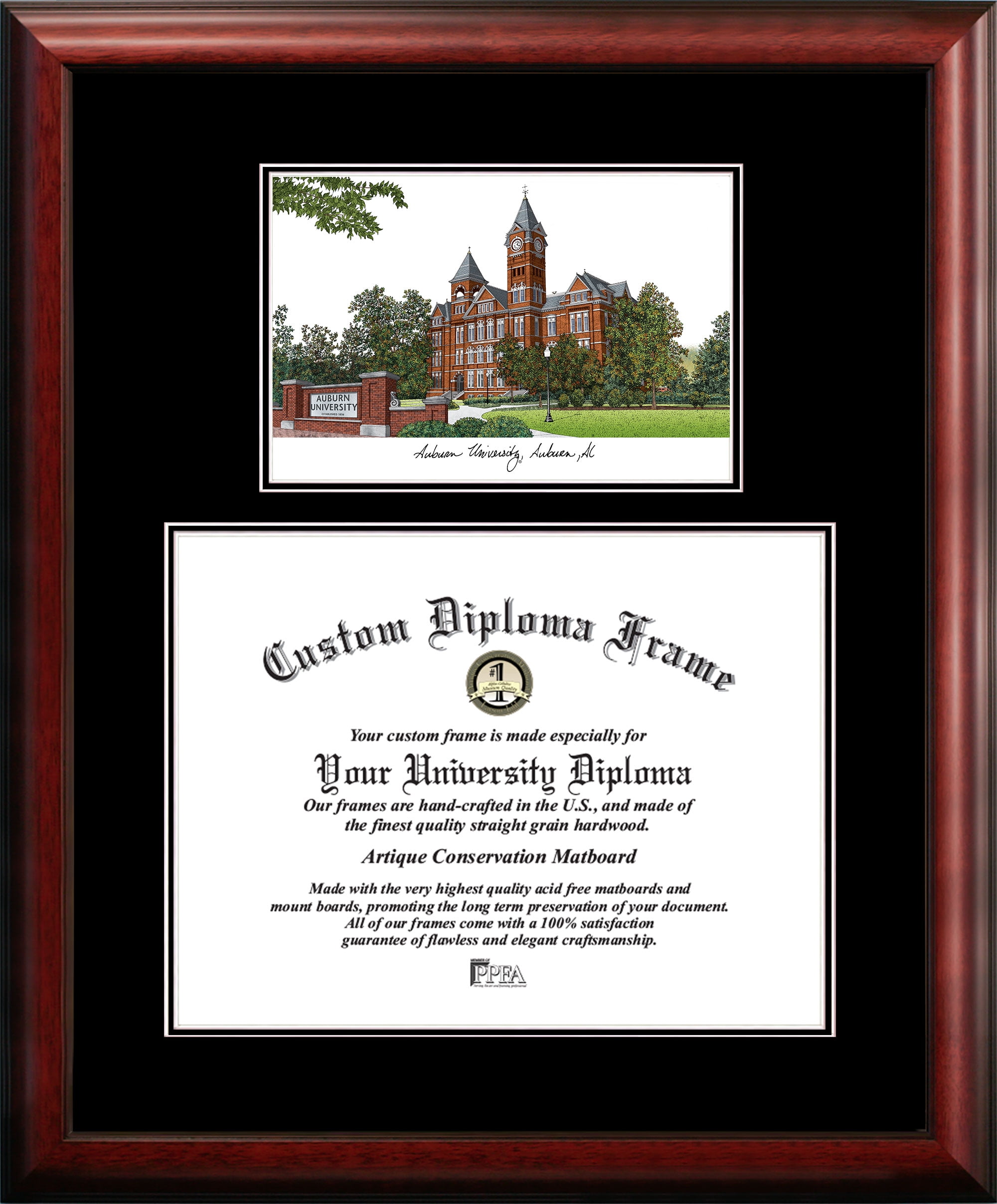 Auburn University 13" x 17" Diplomate Diploma Frame
