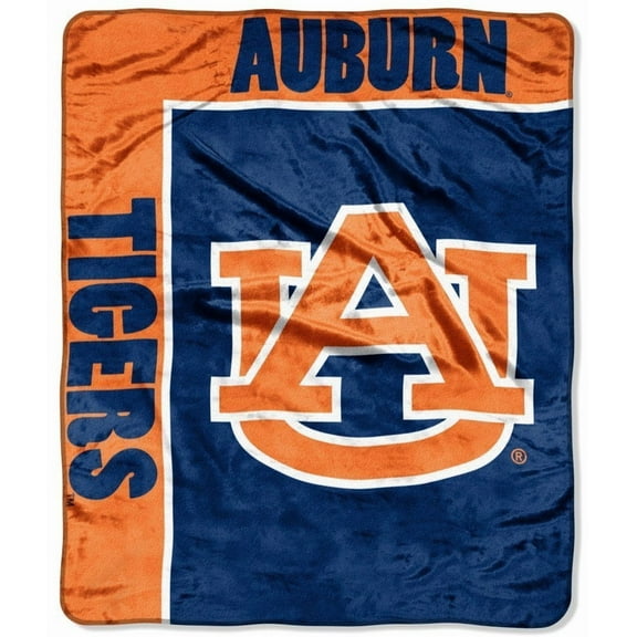 Auburn-University - 50x60 School Spirit Royal Plush Raschel Throw Blanket