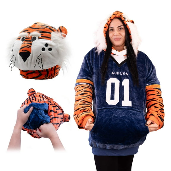 Auburn University Aubie the Tiger Snugible | Blanket Hoodie Pillow