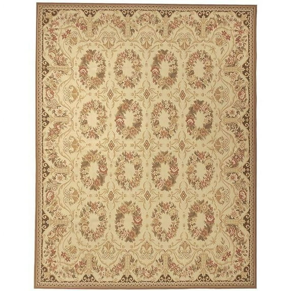 Aubusson Bayonne Cream Area Rug - 2.6 x 8 ft.