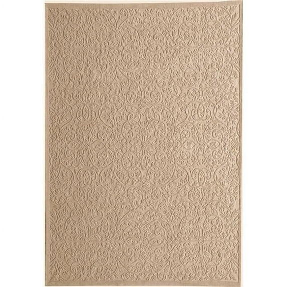 Aubusson Cut-Pile 982349 10 x 14 ft. Lattice Flat Woven Area Rug, Ivory