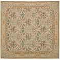 thumbnail image 1 of Aubusson Weave 981874 14 x 14 ft. Savoie Flat Woven Square Area Rug, Cream, 1 of 1