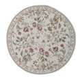 thumbnail image 1 of Aubusson Weave  14 x 14 ft. Valence Flat Woven Round Area Rug - Ivory, 1 of 1