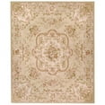 thumbnail image 1 of Aubusson Weave 973116 6 x 9 ft. Laval Flat Woven Area Rug, Gold & Ivory, 1 of 1
