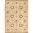 thumbnail image 1 of Aubusson Weave 973121 6 x 9 ft. Berna Flat Woven Area Rug, Ivory & Gold, 1 of 1