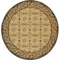 thumbnail image 1 of Aubusson Weave 973205 12 x 12 ft. Avignon Flat Woven Round Area Rug, Gold & Brown, 1 of 1
