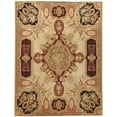 thumbnail image 1 of Aubusson Weave 973337 6 x 9 ft. Louis XV Flat Woven Area Rug, Gold & Black, 1 of 1
