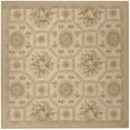 thumbnail image 1 of Aubusson Weave 973860 5 ft. 11 in. x 6 ft. 2 in. Relms Flat Woven Round Area Rug, Ivory & Gold, 1 of 1