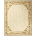 thumbnail image 1 of Aubusson Weave 982942 8 x 10 ft. Rennes Flat Woven Area Rug, Ivory & Ivory, 1 of 1