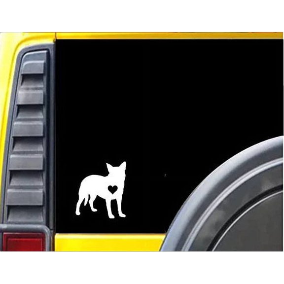 Aucado Little Heart *J611* 6 inch Sticker australian cattle dog decal