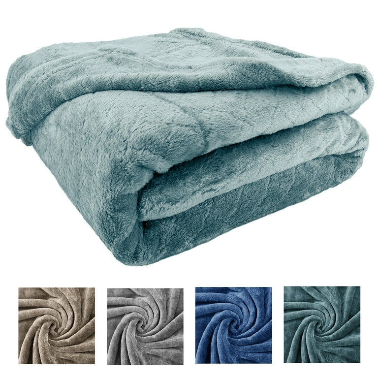 Auchen Fleece Blanket Throw Blanket Throw Size Green Bed Blanket Lattice Textured Soft Fuzzy Throw Warm Cozy Microfiber Blanket 51