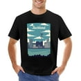 thumbnail image 1 of Auckland Men’s T-Shirt 100% Cotton Casual Short Sleeve Tops Gift Tee Black 4XL, 1 of 2