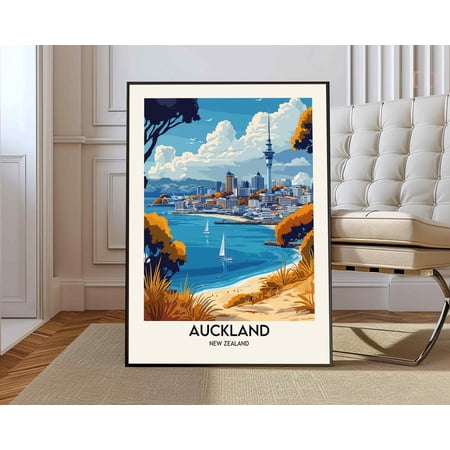 Auckland New Zealand City Poster Unframed Paper Print