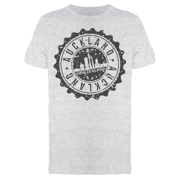 Auckland New Zealand Emblem T-Shirt Men -Image by Shutterstock, Male x-Large