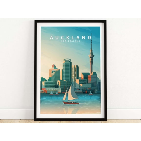 Auckland Travel Poster Print This Art World