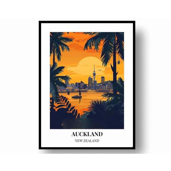 Auckland Travel Wall Art Print