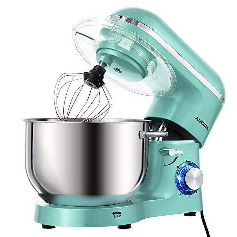Aucma Stand Mixer,6.5-QT 660W 6-Speed Tilt-Head Food Mixer, Kitchen  Electric Mixer with Dough Hook, Wire Whip & Beater (6.5QT, Silver)