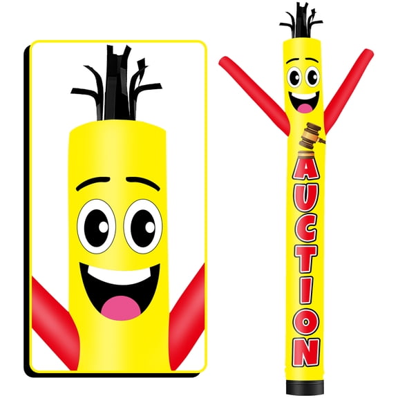 Auction Inflatable Tube Man Wacky Wavy Dancing Guy for Outdoor Decoration Advertising Business Promotion (Blower Not Included)