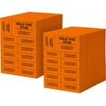Auction Tickets 1000 Sheets 10 Numbers per Sheet (Orange)