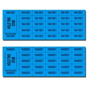 Auction Tickets - 1000 Sheets - Assorted Colors (Cyan)