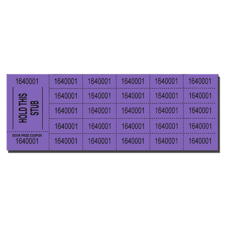 Auction Tickets - 500 Sheets (Purple)