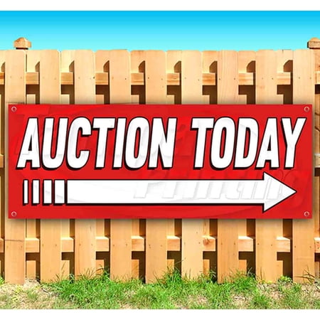 Auction Today 13 oz Vinyl Banner With Metal Grommets