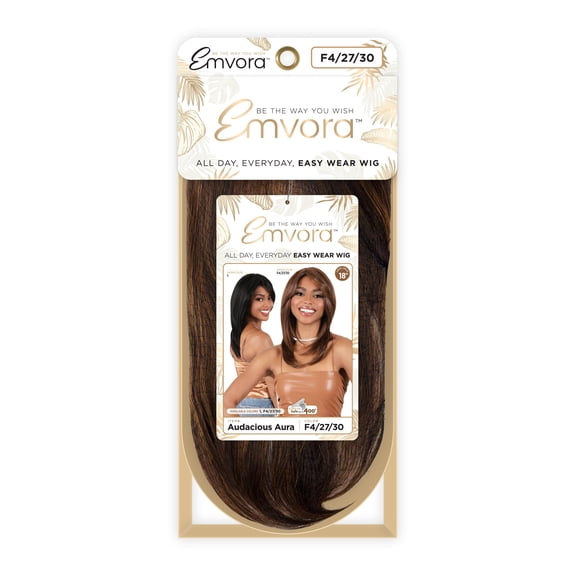 Emvora Audacious Aura Synthetic Long Straight Wig for Women 18 Inch Color F4/27/30